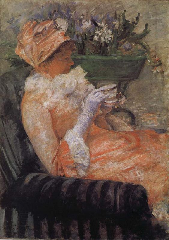 Mary Cassatt A cup of tea oil painting picture